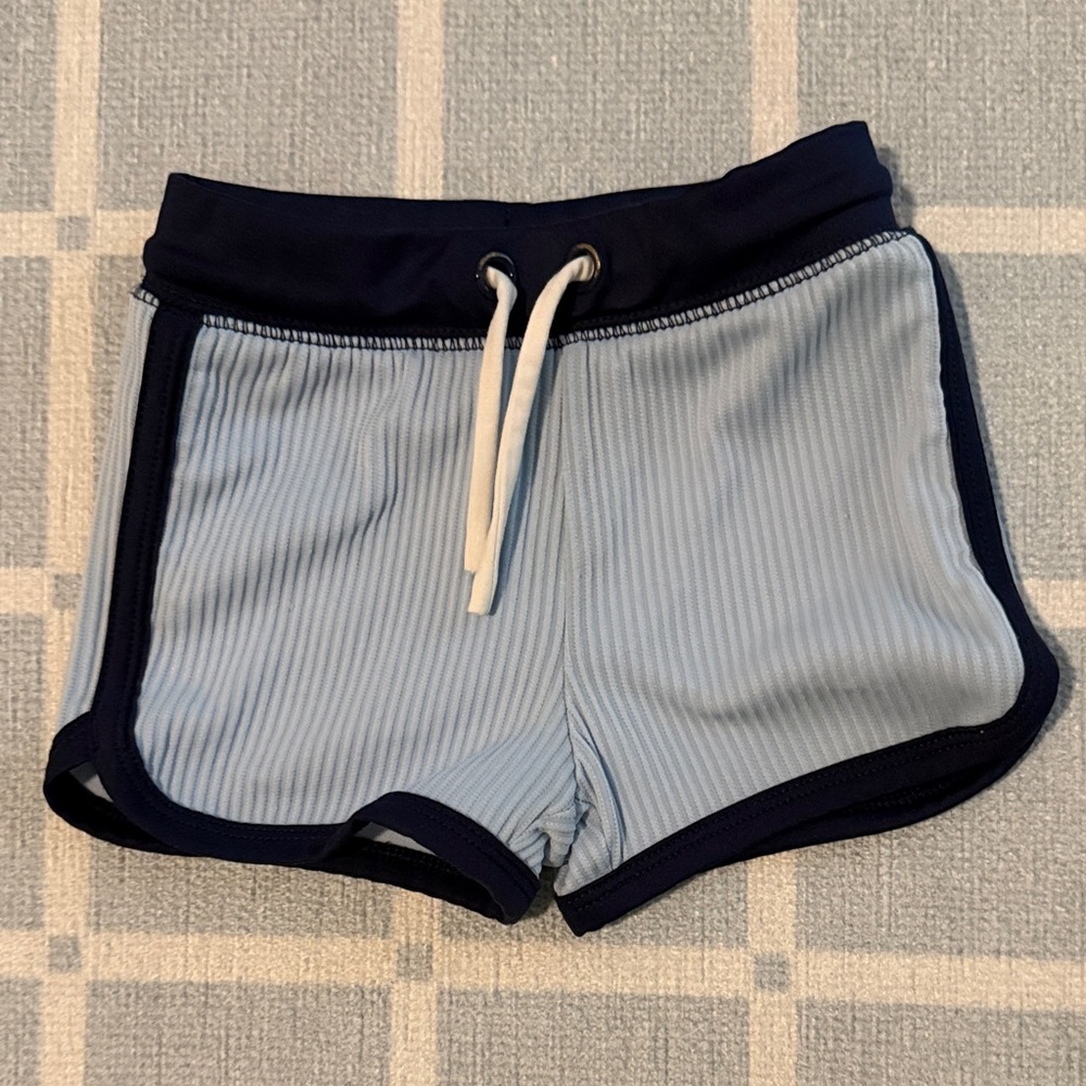 Kids Blue and Navy Swim Trunks